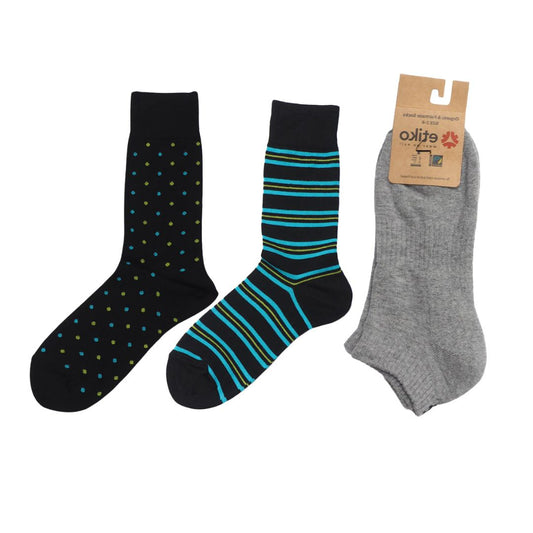 Organic Cotton Socks ( 3 Pack Multicolour)