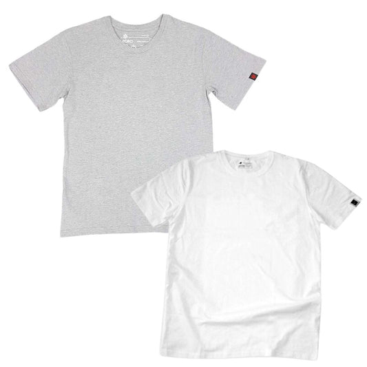 Organic Cotton T-Shirts Bundle (Grey & White)
