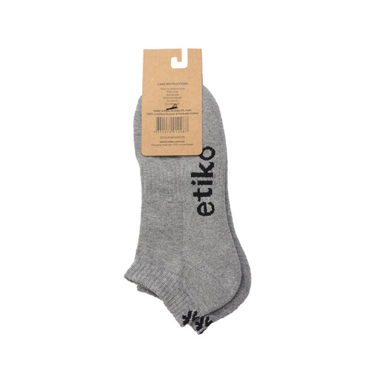 Ankle Socks, Grey (3 Pack)