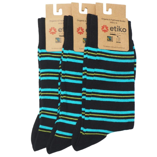 Dress Socks, Stripe ( 3 Pack)