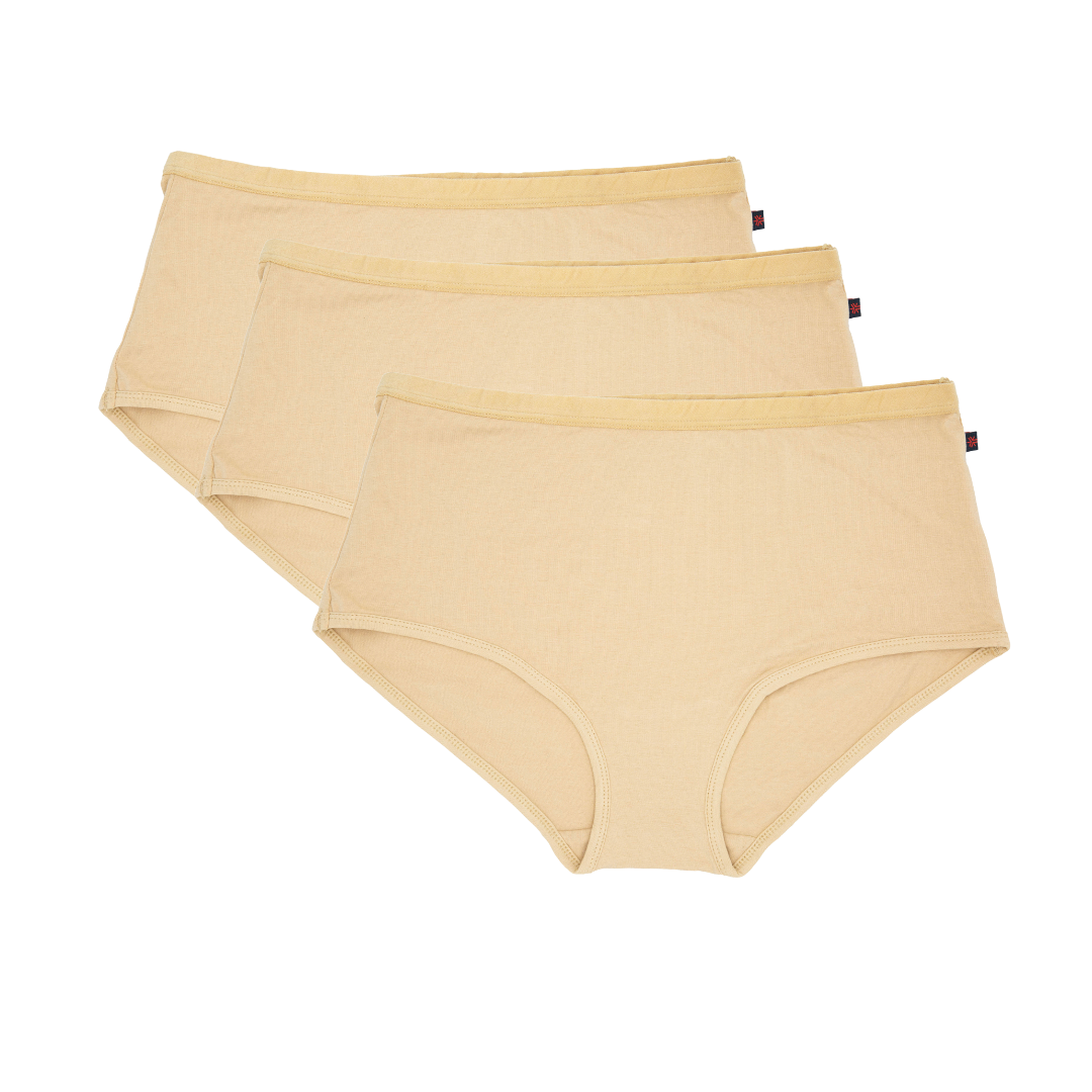 Latte Full Brief Organic Cotton Women's Underwear Bundle