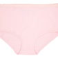 Etiko Pink organic cotton full brief ethical underwear with a elasticated waist, Fairtrade certified