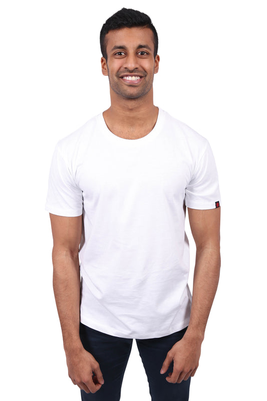 Etiko Fairtrade Certified Organic Cotton White Unisex T-Shirt Bundle Ethically-made, Eco-Friendly