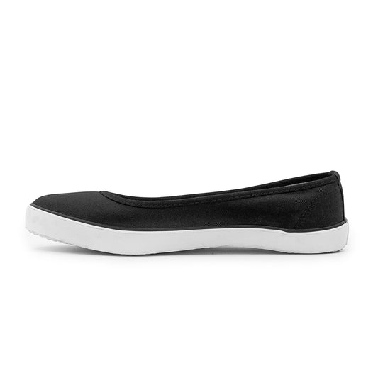 Etiko Vegan Ballet Flats Black and White Sneakers Organic and Fairtrade Certified Ethical Sneakers