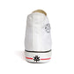 Etiko Fairtrade Certified High Top Style white Stripe  Sneakers, Eco-Friendly