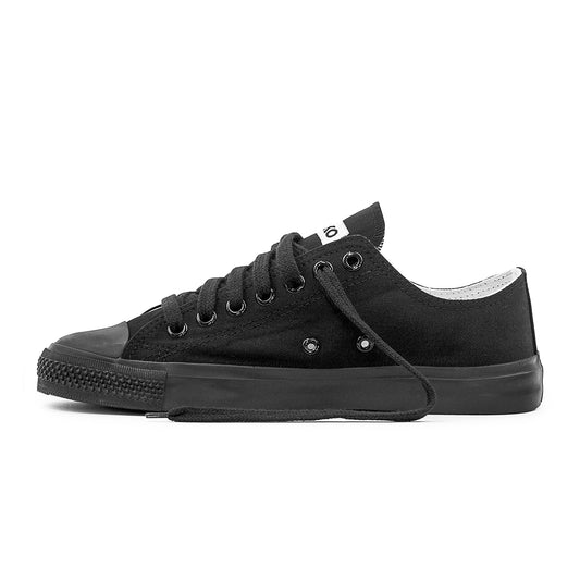 Etiko Vegan Low Cut All Black Sneakers Organic and Fairtrade Certified Ethical Sneakers