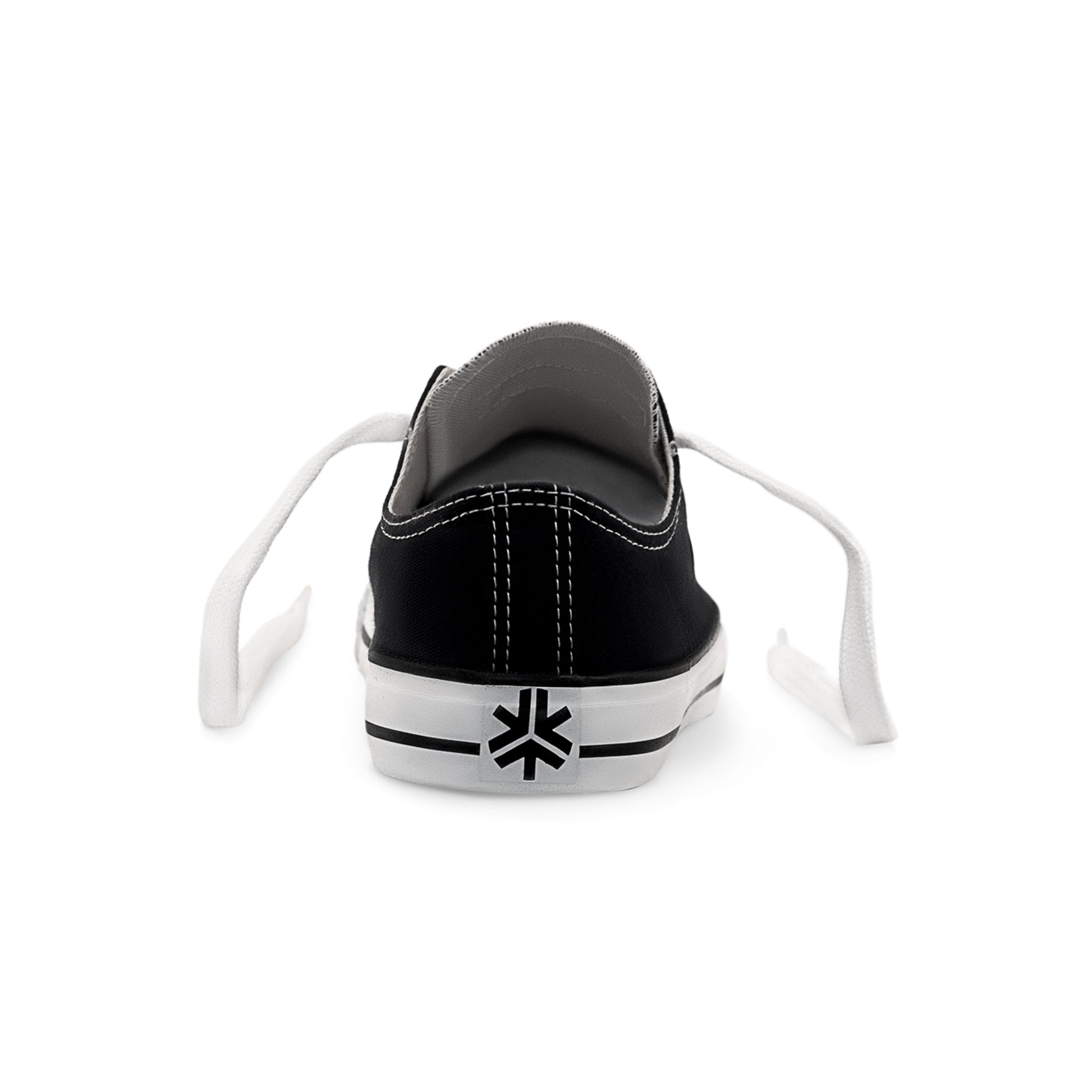 Etiko Vegan Low Cut Black and White Sneakers Organic and Fairtrade Certified Ethical Sneakers