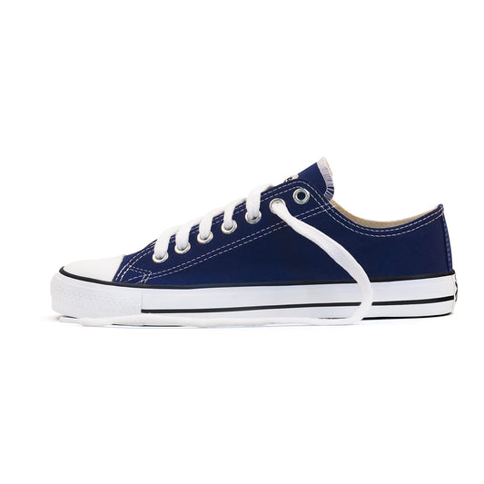 Etiko Vegan Low Cut Blue and White Sneakers Organic and Fairtrade Certified Ethical Sneakers