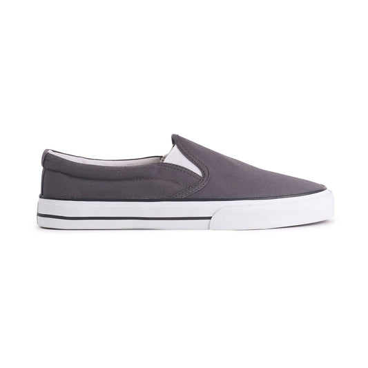Etiko Vegan Slip Ons Grey and White Sneakers Organic and Fairtrade Certified Ethical Sneakers