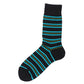 Etiko stripe black dress socks made of soft organic cotton ethically made and fairtrade certified
