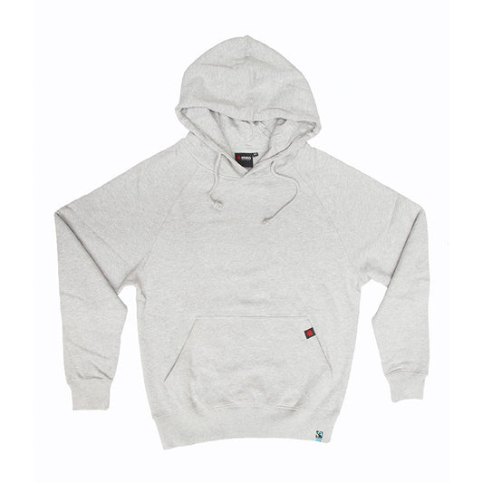 Etiko Fairtrade Certified Organic Cotton Grey Unisex Pullover Hoodie