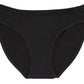 Organic Cotton Women's Bikini Underwear Black, Fairtrade Certified