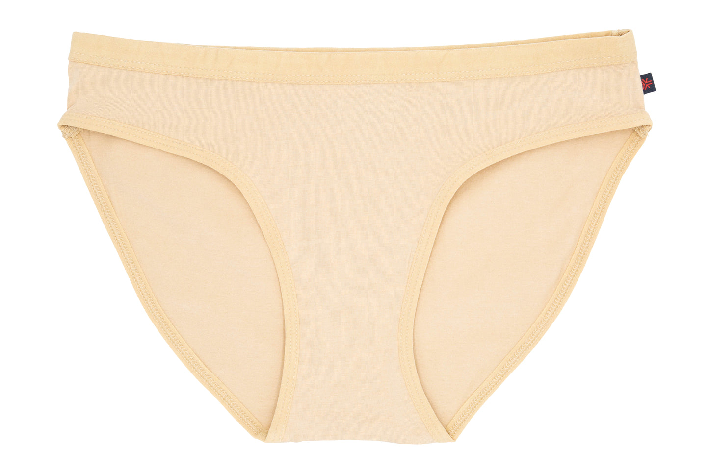 Etiko soft organic cotton nude bikini style ethical underwear with a elasticated waist