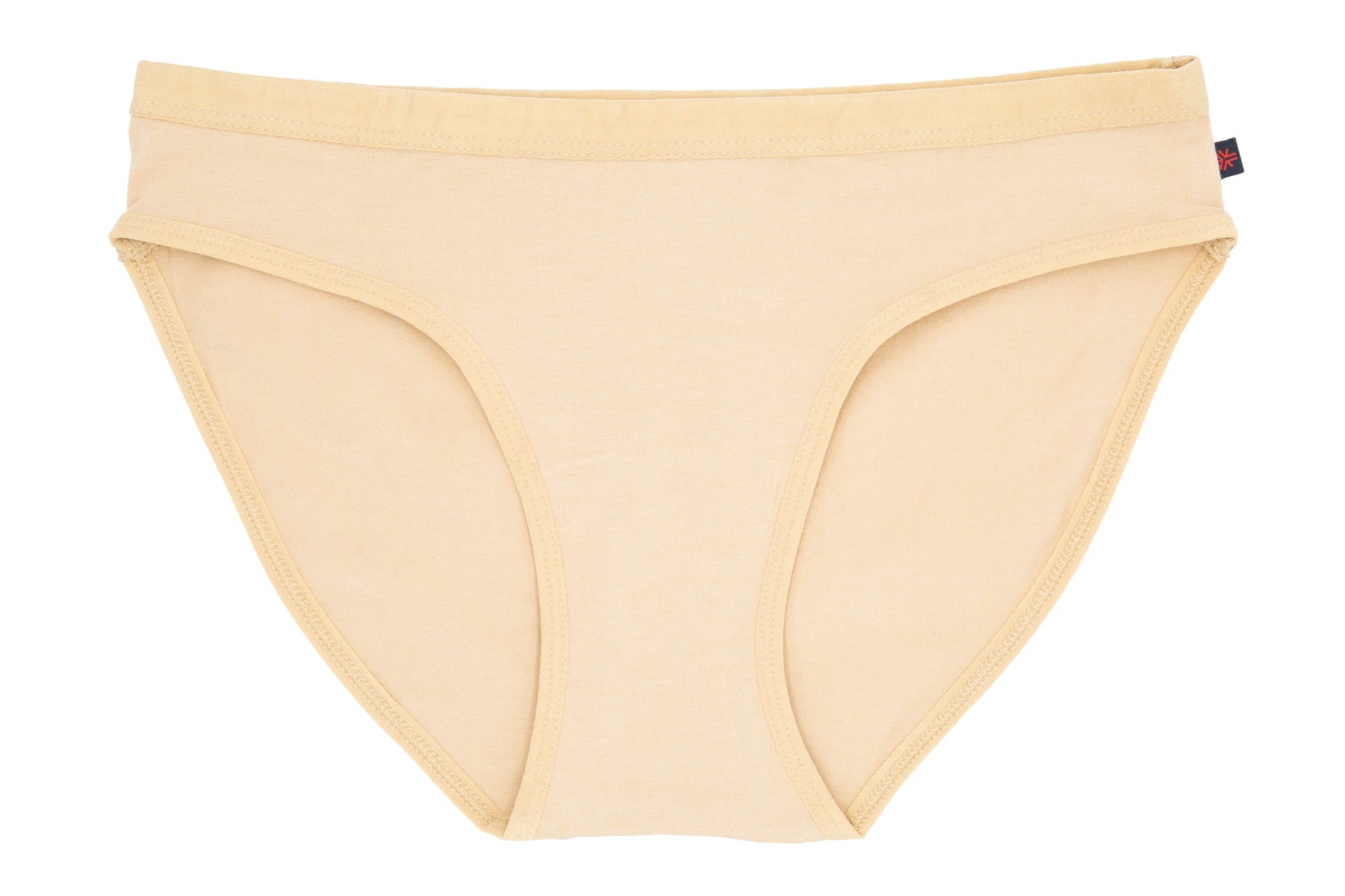 Etiko soft organic cotton nude bikini style ethical underwear with a elasticated waist