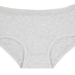 Heather grey colour boyleg/boyfit underwear ethically made with fairtrade certified organic cotton