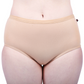 Skin or Nude coloured soft fairtrade certified organic cotton full brief ethical womens underwear 