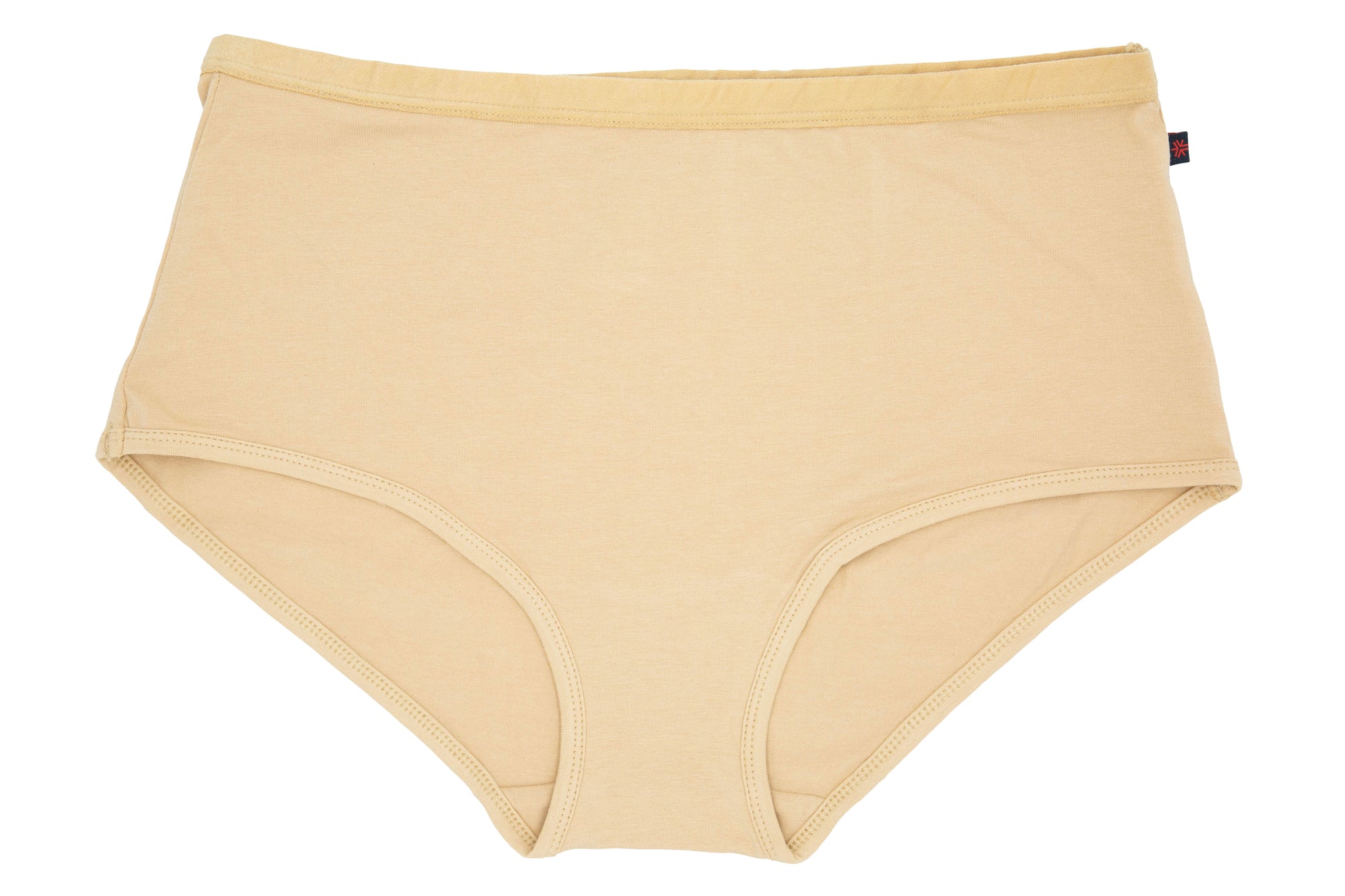 Skin or Nude coloured soft fairtrade certified organic cotton full brief ethical womens underwear