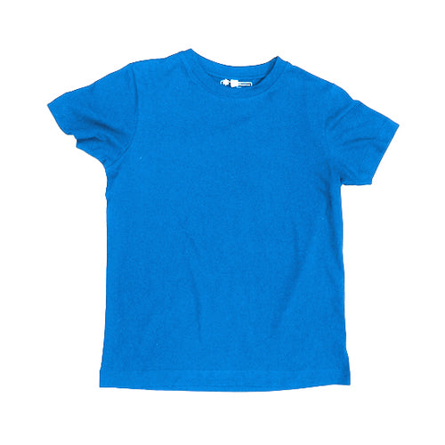 Etiko Fairtrade Certified Organic Cotton Blue Marle Kids T-Shirt, Eco-Friendly
