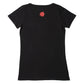 Etiko Fairtrade Certified Organic Cotton Wear No Evil 1.0 Printed Black Womens T-Shirt