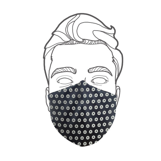 Cloth face mask organic black