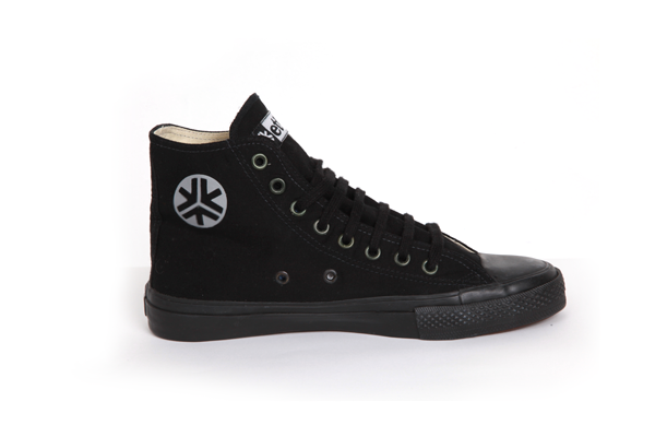 High Top Sneakers, All Black