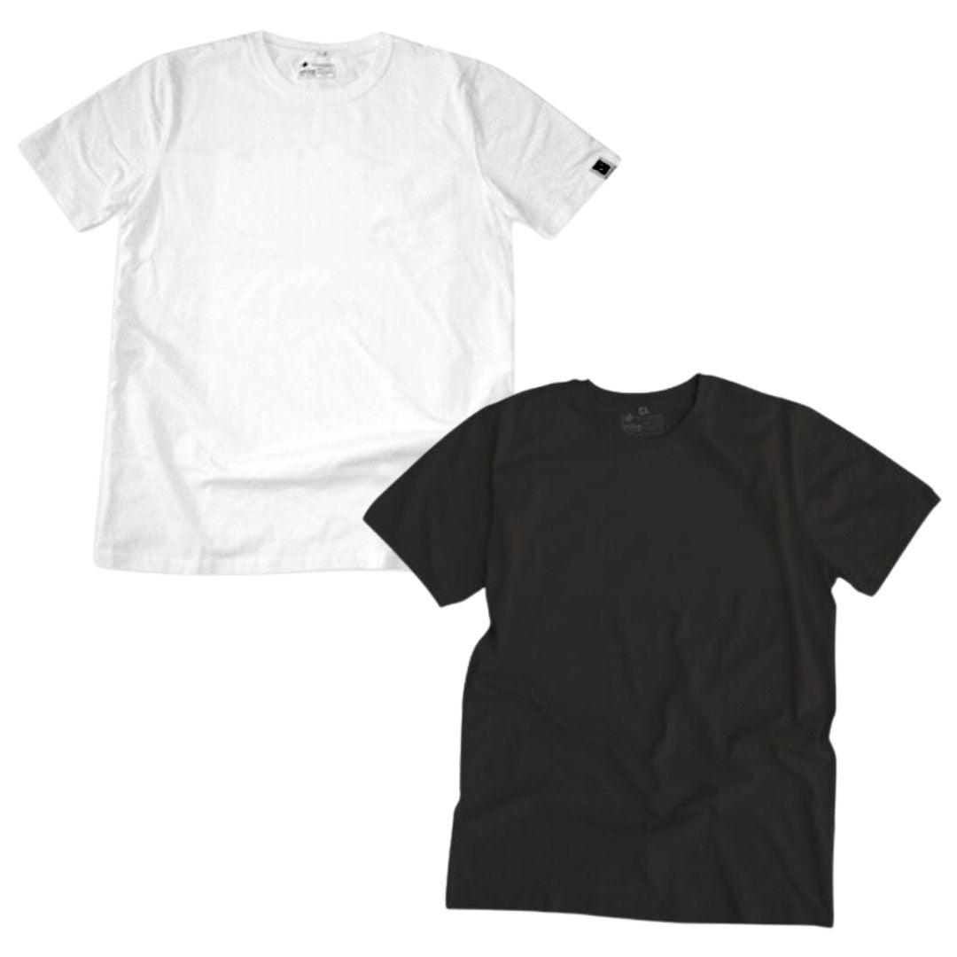 Organic Cotton T-Shirts Bundle (Black & White)
