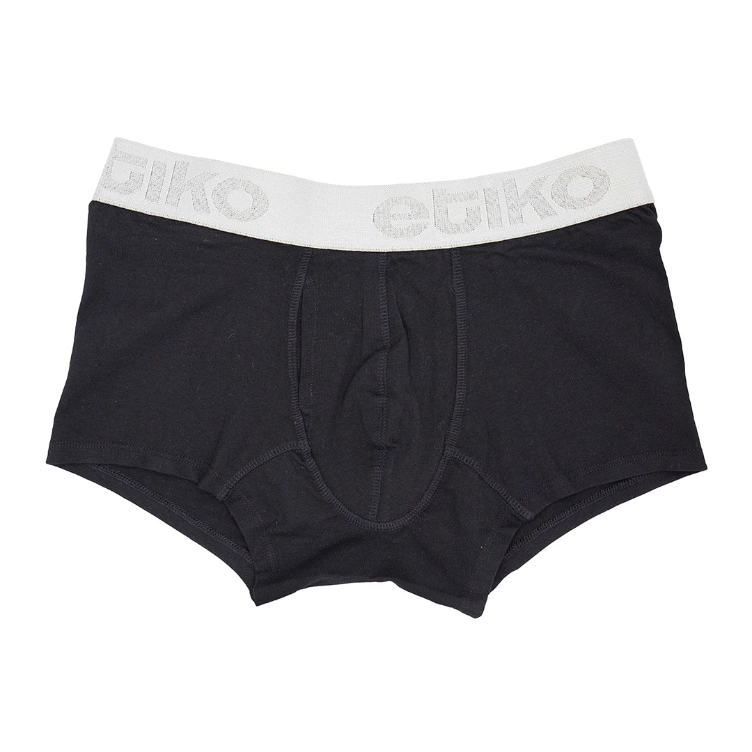 Etiko black men's underwear that is ethically made from organic cotton and fairtrade certified