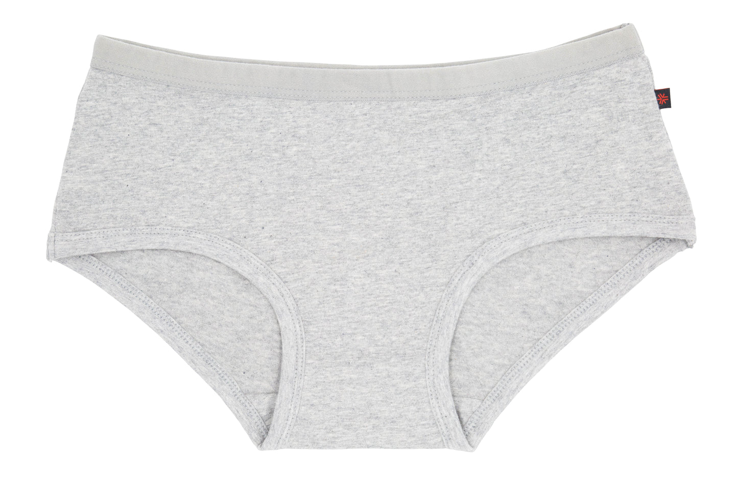Heather grey colour boyfit underwear bundle ethically made with fairtrade certified organic cotton.