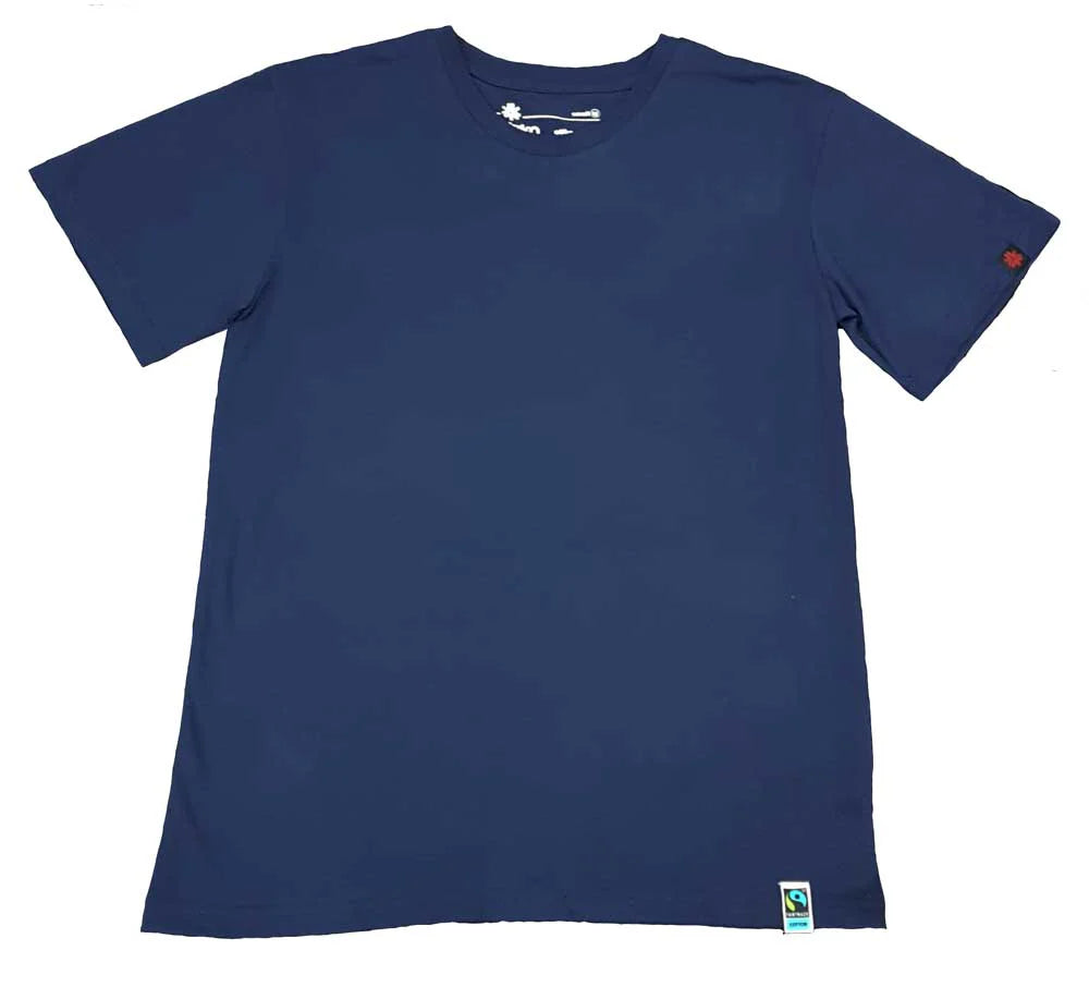 ROUND NECK T-SHIRT, UNISEX NAVY (5 pack)