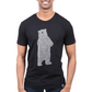 Bear Printed T-Shirt, Unisex Black