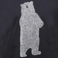 Bear Printed T-Shirt, Unisex Black