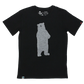 Bear Printed T-Shirt, Unisex Black