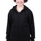 Zipped Hoodie, Unisex Black