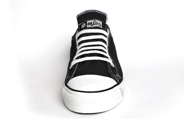 Low Cut Sneakers, Black & White