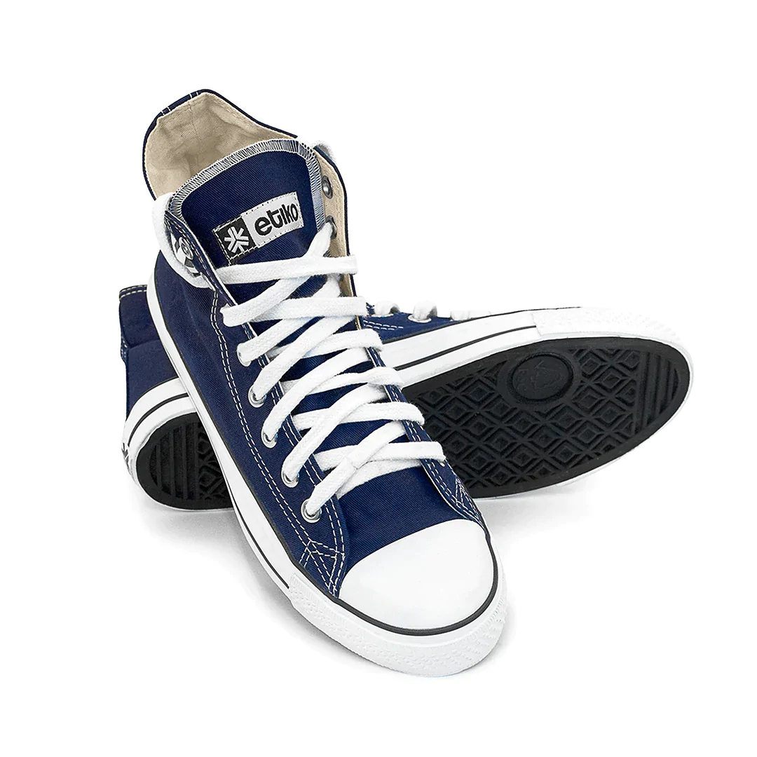 High Top Sneakers, Blue & White, CLEARANCE STOCK