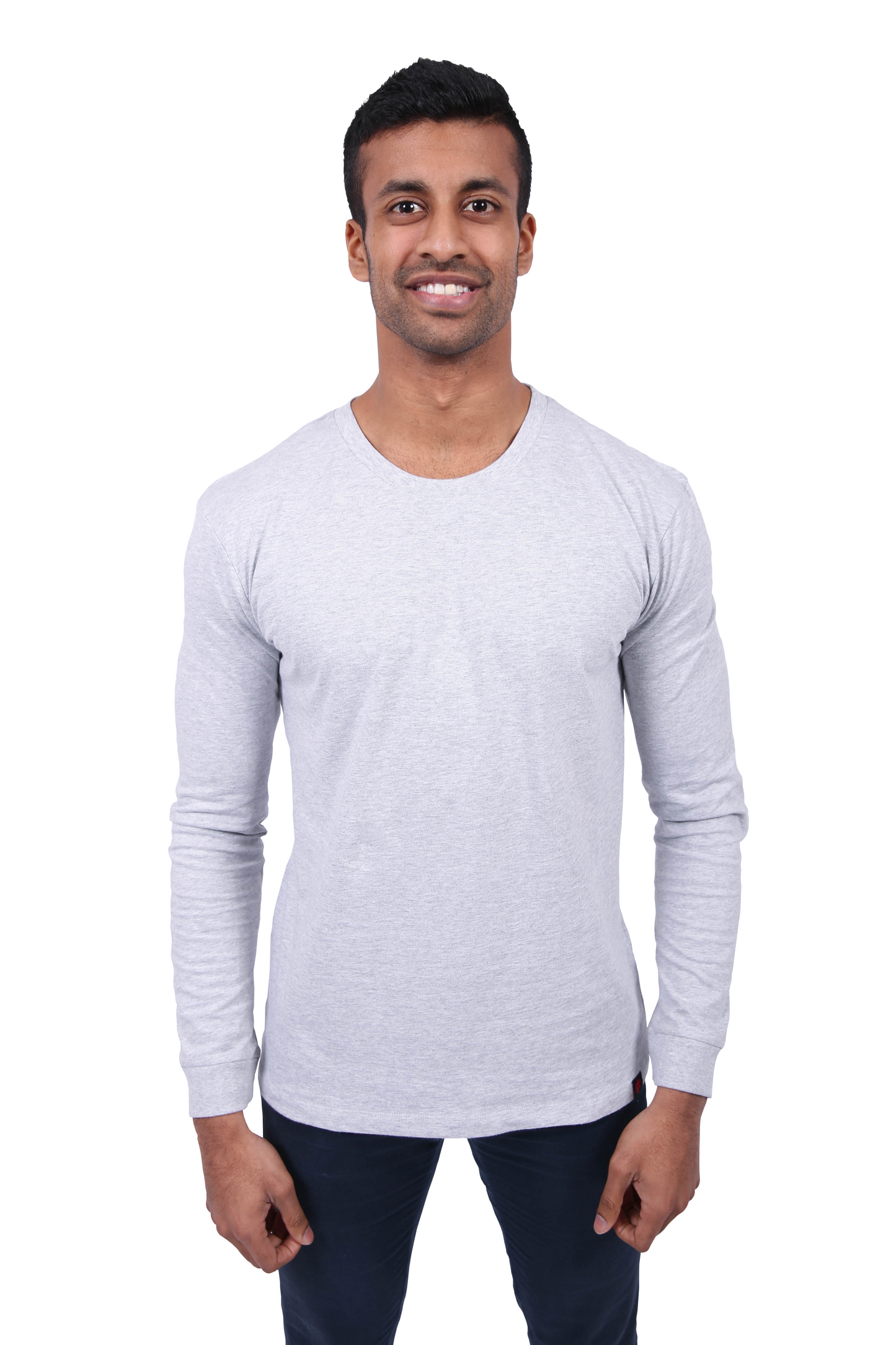 Long Sleeve T-shirt, Unisex Grey Marle