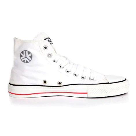 High Top Sneakers, White Stripe CLEARANCE STOCK