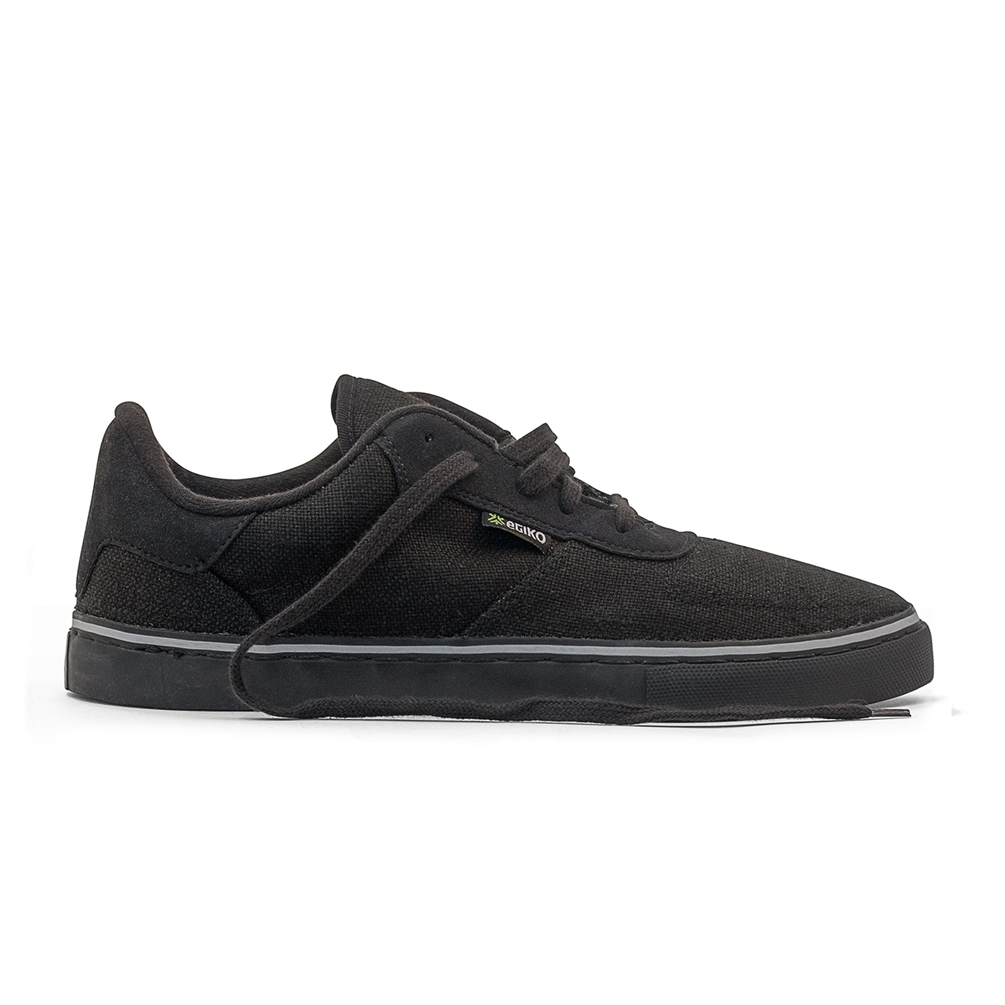 Etiko Ethical Hemp Sneakers All Black