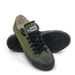 Etiko Fairtrade Certified Low Cut Style Olive and Black Kids Sneakers, Eco-Friendly