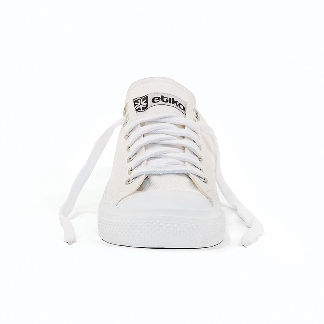 Low Cut Sneakers, All White CLEARANCE STOCK - Main Image