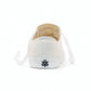 Etiko Fairtrade Certified Low Cut Style All White Vegan Sneakers, Eco-Friendly
