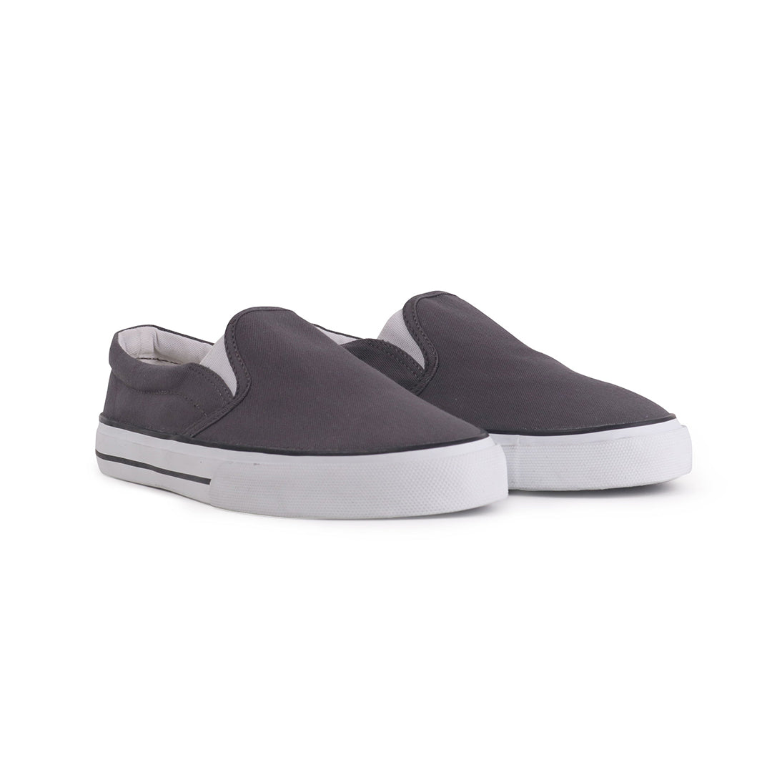 Gray slip on top shoes
