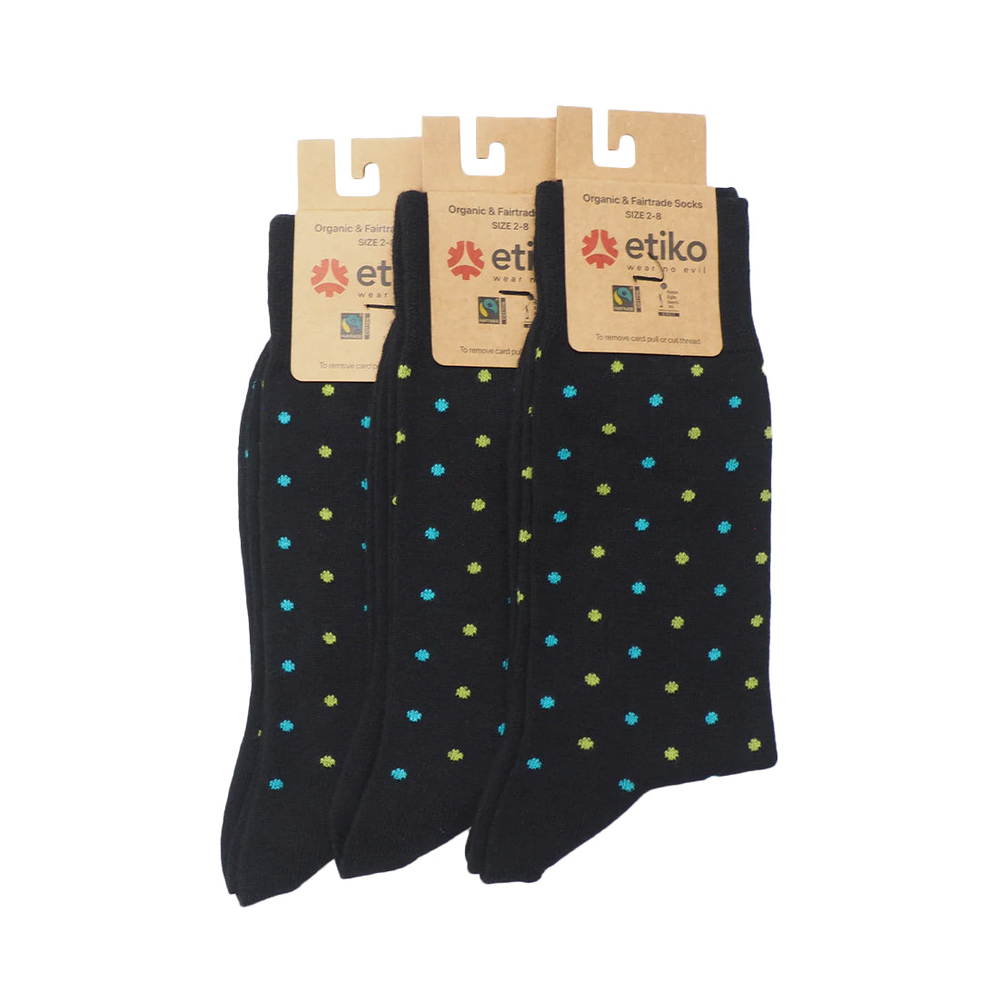 Unisex Dress Socks Polka | Organic Fairtrade – Etiko Shop