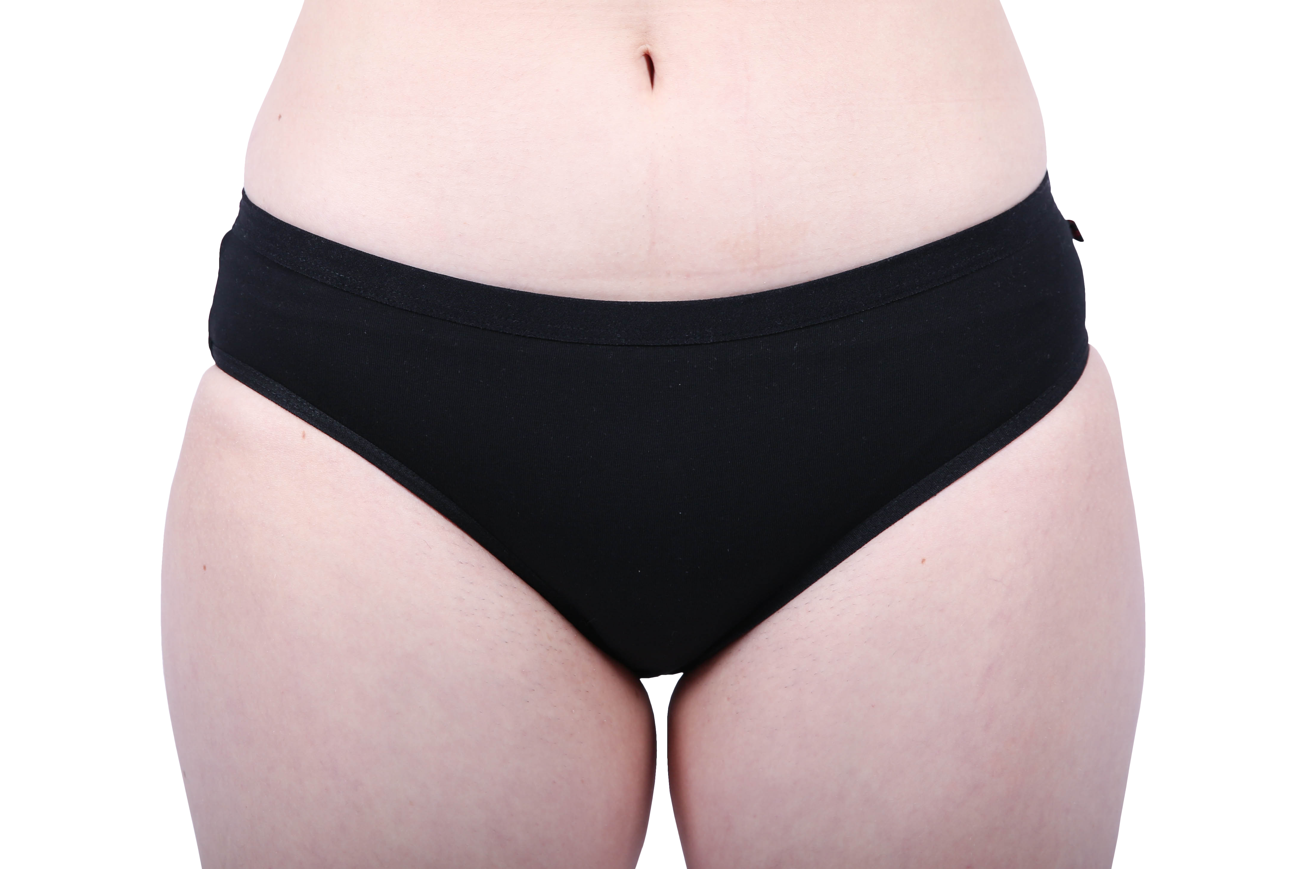 Black Organic Cotton Women's Underwear