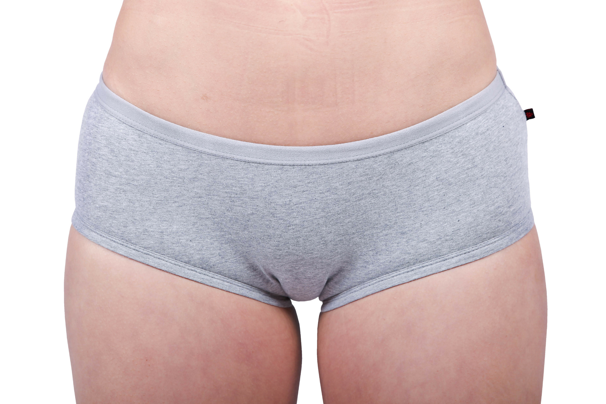 Etiko Grey Organic Cotton Boyleg Womens Underwear