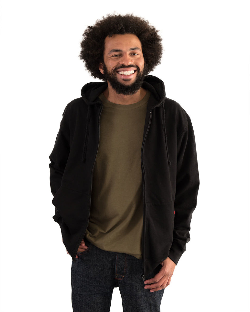 Organic cotton hot sale zip up hoodie