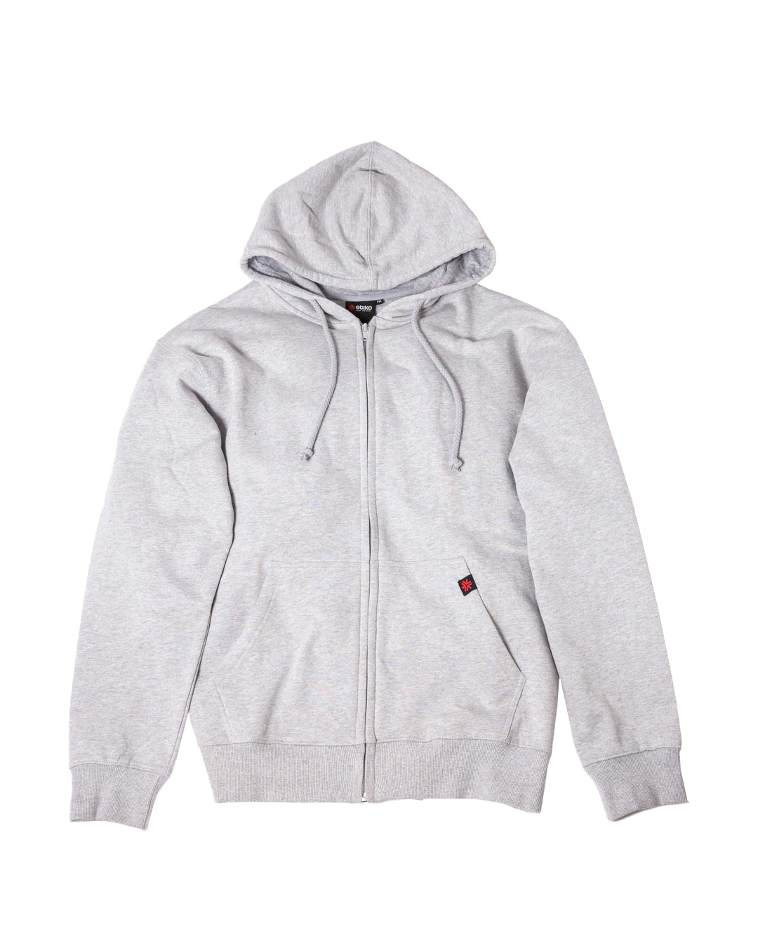 Zipped Hoodie Unisex Grey