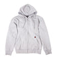 
Etiko grey unisex hoodie made from organic cotton with a zip opening at front