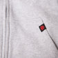 
Etiko grey unisex hoodie made from organic cotton with a zip opening at front