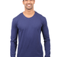 Etiko Fairtrade Certified Organic Cotton Navy Long Sleeve Unisex T-Shirt, Eco-Friendly